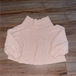 Free People Tan Knit Sweater Medium